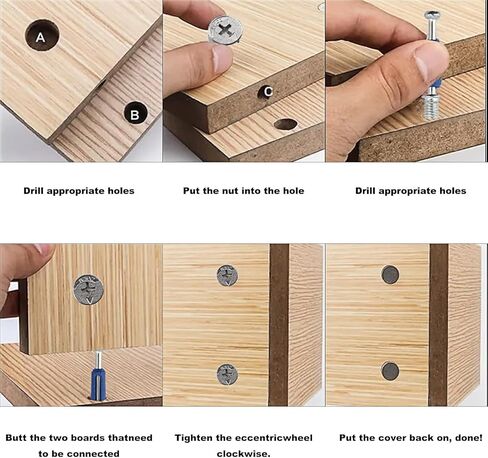 90 قطعة من أقفال الكامة للأثاث، عجلات غريبة الأطوار 3 في 1، مثبتات قفل كامة الأثاث متوافقة مع أجزاء الأجهزة، مجموعات متنوعة من قطع الغيار لإصلاح الصواميل والمسامير متعددة الأحجام in Kuwait