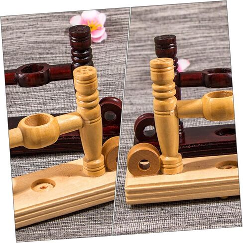 Zerodeko 2pcs Palace Fan Holder Wooden Fan Holder Hand Fans Japanese Home Decor Fan Display Bracket Japanese Fan Holder Japanese Decorations Wood Fan Stand Fold Decorative Frame in Saudi Arabia