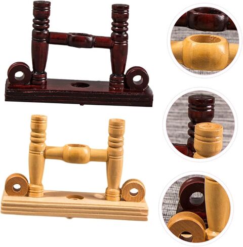 Zerodeko 2pcs Palace Fan Holder Wooden Fan Holder Hand Fans Japanese Home Decor Fan Display Bracket Japanese Fan Holder Japanese Decorations Wood Fan Stand Fold Decorative Frame in Saudi Arabia