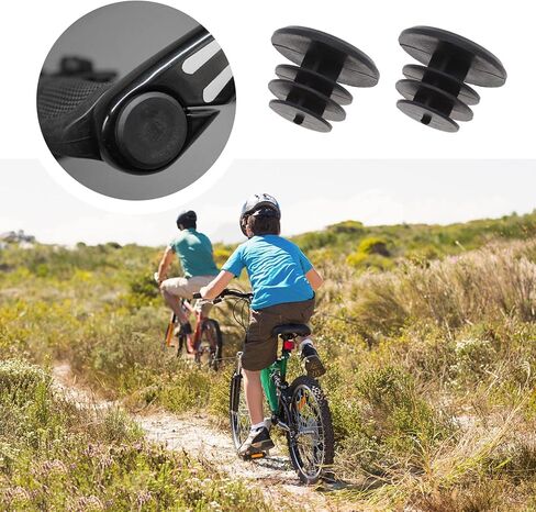 Create idea 10PCS Bike Handlebar Bar End Plugs Bicycle End Caps Plastic End Plugs for Road Bike Mountain Bike BMX Black 22mm Bicycle Replacement Accessories in Saudi Arabia