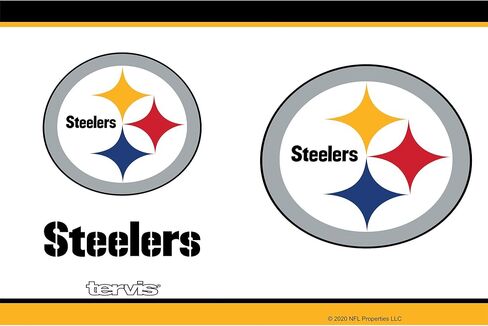 كوب Tervis ذو الجدران الثلاثية NFL® Pittsburgh Steelers المعزول يحافظ على المشروبات باردة وساخنة، 30oz - الفولاذ المقاوم للصدأ، تعتيم in Saudi Arabia