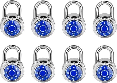 قفل مجموعة الطلب القياسية، لوحة دوارة سوداء 2 بوصة. واسعة؛ مجموعة رقمية ثلاثية ثابتة؛ عبوة من 8 قطع؛ قفل للمدرسة، وصالة الألعاب الرياضية، وخزانة الألعاب الرياضية، وصندوق الأدوات، والبوابة، والحقيبة in Saudi Arabia
