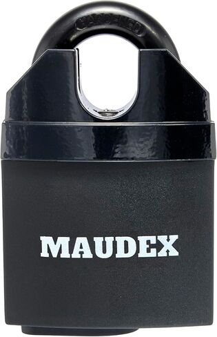 قفل أمان عالي Maudex® MDL60 للاستخدام الخارجي - [10 مفاتيح] - [مضاد للحفر، أسطوانة مضادة للالتقاط] - قفل مثالي لوحدة التخزين، والسقيفة، والبوابة، والحاوية in Kuwait
