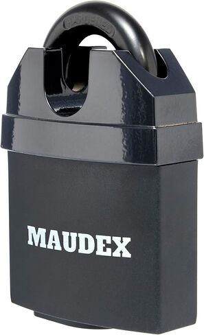 قفل أمان عالي Maudex® MDL60 للاستخدام الخارجي - [10 مفاتيح] - [مضاد للحفر، أسطوانة مضادة للالتقاط] - قفل مثالي لوحدة التخزين، والسقيفة، والبوابة، والحاوية in Kuwait