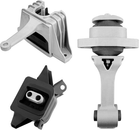 Engine Motor & Transmission Mount Kit 3PCS, Compatible With Hyundai 17-20 Elantra 1.4T1.6T 2.0L, 18-20 Elantra GT 1.6T 2.0L, 17-22 IONIQ 1.6L; Kia 21-22 Seltos 1.6L, Replace OE# A71210, A71100, A71207 in Kuwait