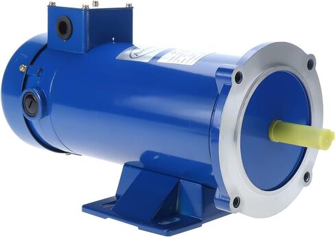 Permanent Magnet DC Motor 1 HP Electric Motor 1750 RPM 90V with 2 Carbon Brushes -Black in Saudi Arabia