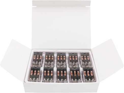 2 قطعة مرحل الطاقة الكهرومغناطيسية، HH53PL، ملف DC 12V، 3P3T 3NO 3NC، 5A 11 Pins، مع ضوء مؤشر LED (2) in Kuwait