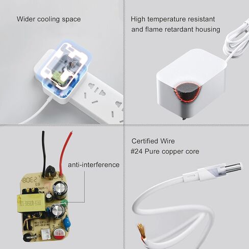9V Power Supply for Guitar Pedals, UL Listed DC 9v Power Cord 1000mA, Center Negative in Saudi Arabia