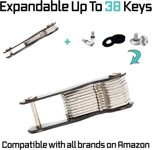 حزمة توسيع المشابك متوافقة مع حامل المفاتيح الذكية لمنظم المفاتيح لجميع العلامات التجارية. في المجموعة: البراغي والفواصل والأعمدة والمسامير in Kuwait