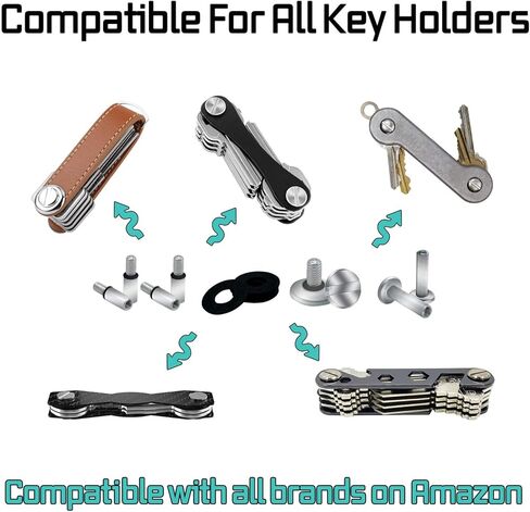 حزمة توسيع المشابك متوافقة مع حامل المفاتيح الذكية لمنظم المفاتيح لجميع العلامات التجارية. في المجموعة: البراغي والفواصل والأعمدة والمسامير in Kuwait