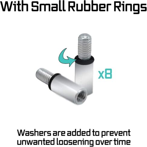 حزمة توسيع المشابك متوافقة مع حامل المفاتيح الذكية لمنظم المفاتيح لجميع العلامات التجارية. في المجموعة: البراغي والفواصل والأعمدة والمسامير in Kuwait