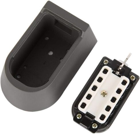 صندوق أمان خارجي مثبت على الحائط مع قفل مجموعة زر ضغط، آمن للمفتاح الخارجي مع زر ضغط بغطاء مطاطي (أسود، 105 × 65 × 48 مم) in Kuwait