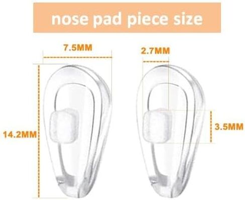 4 Pairs Nose Pads Replacement Repair Parts Clear Pads for Oakley Barrelhouse OX3173 OX3174,Sway Bar OX5073 OX5076,Limit Switch OX5119 OX5121,Taproom OX3204 OX3202,Extender OX3249,Coupler OX8053 in Saudi Arabia