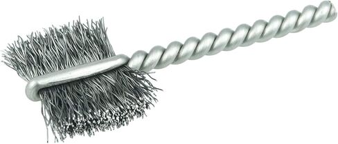 Weiler 21035 3/4" Power Tube Brush, 008" Steel Wire Fill, 5/8" Brush Length, Made in The USA (Pack of 10) in Saudi Arabia