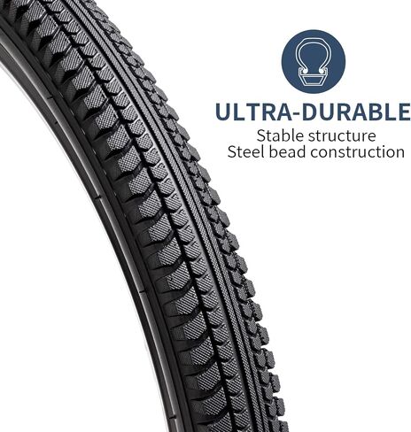 YUNSCM 2-PCS 26" Bike Tires 26 x 2.125/57-559 and 26" Bike Tubes Schrader Valve Compatible with 26x2.10 26x2.125 Bike Bicycle Tires and Tubes (Y-1145) in Saudi Arabia