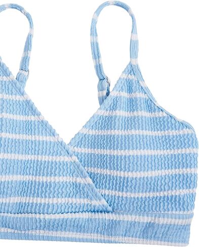 Milumia Girl's Two Piece Swimsuit Striped Spaghetti Strap Wireless Bikini Set in Saudi Arabia