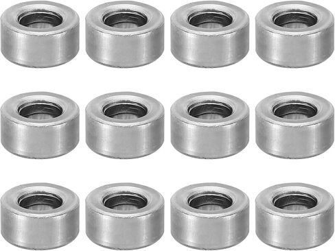 PATIKIL M6 Steel Spacers, 24 Pcs Metal Spacers Steel 6mm ID x 12mm OD x 9mm L Carbon Steel Spacer Screw Standoff Round for 1/4in or M6 Screw Bolts in Saudi Arabia