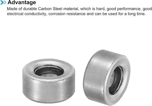 PATIKIL M6 Steel Spacers, 24 Pcs Metal Spacers Steel 6mm ID x 12mm OD x 9mm L Carbon Steel Spacer Screw Standoff Round for 1/4in or M6 Screw Bolts in Saudi Arabia