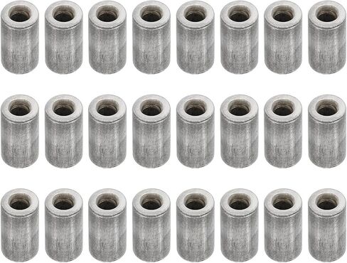 PATIKIL M6 Steel Spacers, 24 Pcs Metal Spacers Steel 6mm ID x 12mm OD x 9mm L Carbon Steel Spacer Screw Standoff Round for 1/4in or M6 Screw Bolts in Saudi Arabia