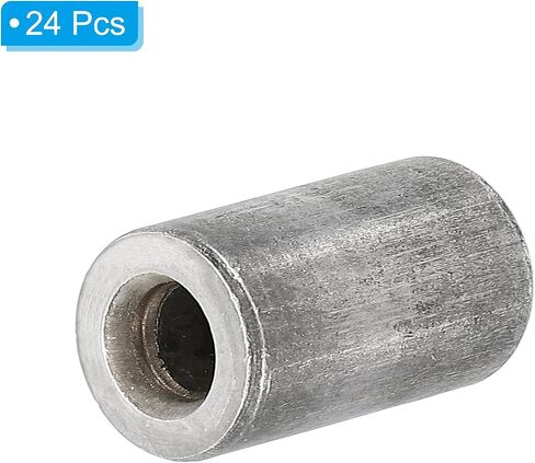 PATIKIL M6 Steel Spacers, 24 Pcs Metal Spacers Steel 6mm ID x 12mm OD x 9mm L Carbon Steel Spacer Screw Standoff Round for 1/4in or M6 Screw Bolts in Saudi Arabia