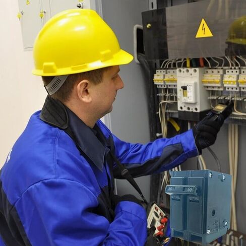 قاطع دائرة BR250، قاطع دائرة مزدوج القطب بقدرة 50 أمبير، تصنيف 120/240 تيار متردد. قاطع BR250 ثنائي القطب 50 أمبير، قاطع دائرة إضافي. ضمان 3 سنوات in Kuwait