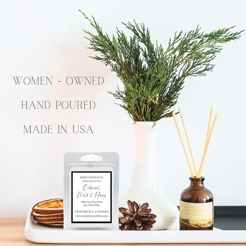 SIMPLY ROSE & CO. Oatmeal Milk and Honey Soy Wax Melts | Scented Wax Melts | Soy Wax Melts | Soy Wax | Wax Tarts | Wax Cubes | Wax Clamshells | Candle Melts | TWO 2.5 Ounces in Saudi Arabia