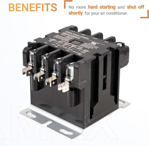 كاناماكس بريميوم 4 أقطاب موصل 40 أمبير 120 فولت تيار متردد مناسب تمامًا مع المرحلات، مكيف الهواء، مضخة الحرارة، أنظمة التبريد in Kuwait