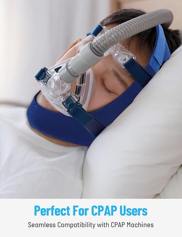 جهاز ضغط المجرى الهوائي الإيجابي المستمر، مضاد للشخير، حل للشخير قابل للتعديل/مساعدة على النوم للرجال والنساء، أشرطة ذقن للشخير، أجهزة، مزيد من التنفس للأنف (أزرق) in Kuwait