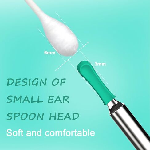 Ear Wax Removal Tool Camera - Earwax Remover Tool with HD Camera and 6 LED Lights,Wireless Ear Cleaner with 6PCS Ear Set,Otoscope Ear Wax Removal Kit for iPhone,Android Smart Phones (Black) in Saudi Arabia