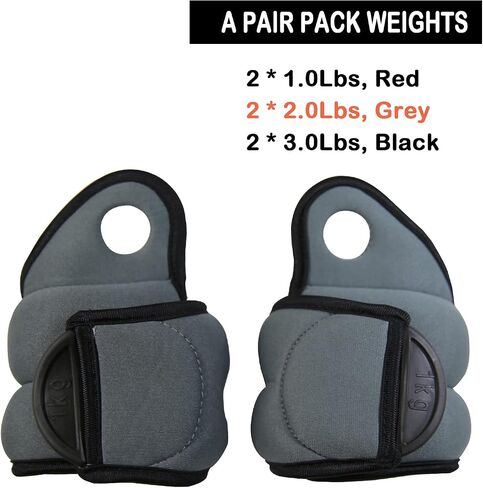 Wrist Weights Thumblock Arm Weights Set for Women/Men (Available from 1.0Lbs to 3.0Lbs) - Ankle Wights Adjustable Strap for Running & All Kind of Cardio Exercises in Saudi Arabia