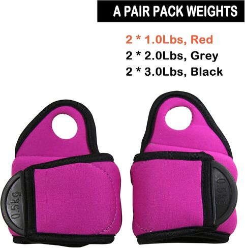 Wrist Weights Thumblock Arm Weights Set for Women/Men (Available from 1.0Lbs to 3.0Lbs) - Ankle Wights Adjustable Strap for Running & All Kind of Cardio Exercises in Saudi Arabia