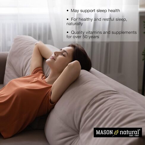MASON NATURAL Melatonin 10 mg with B6 and Calcium - Natural Sleep Aid, Supports Healthy Sleep & Rest, 60 Caplets (Pack of 3) in Saudi Arabia