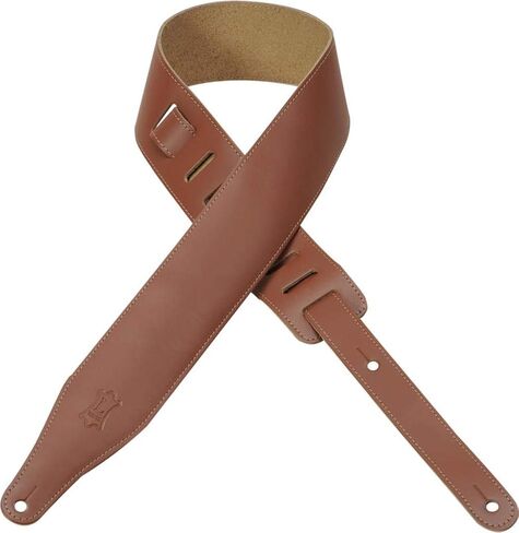 Levy's Leathers DM17-XL-BLK Genuine Leather XL Guitar Strap, Black in Saudi Arabia