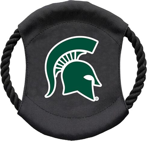 مجموعة ألعاب الحيوانات الأليفة من Littlearth للبالغين من الجنسين NCAA Michigan State Spartans Sock Monkey والقرص الطائر، لون الفريق، مقاس واحد in Saudi Arabia