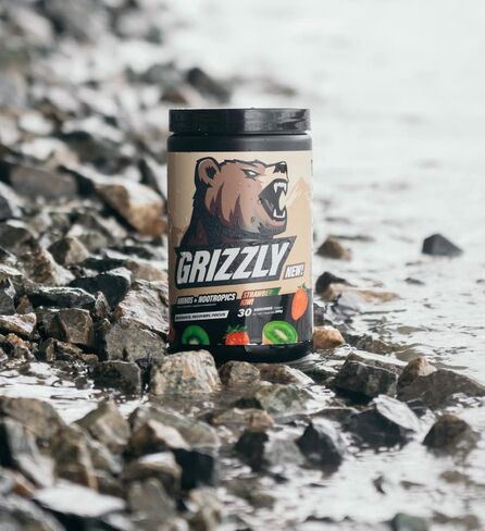 Grizzly Aminos & NOOTROPICS الفراولة الكيوي، التحمل، التعافي، التركيز، EAA، الأحماض الأمينية، التيروزين in Saudi Arabia