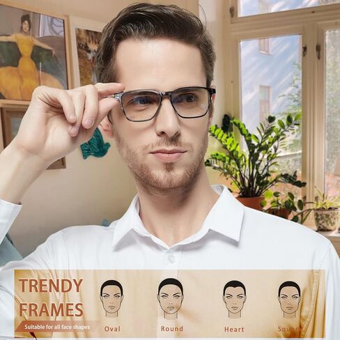 JOSCHOO Ladies Reading Glasses Blue Light Blocking Spring Hinge Fashion Pattern Print Eyeglasses for Women Men in Saudi Arabia