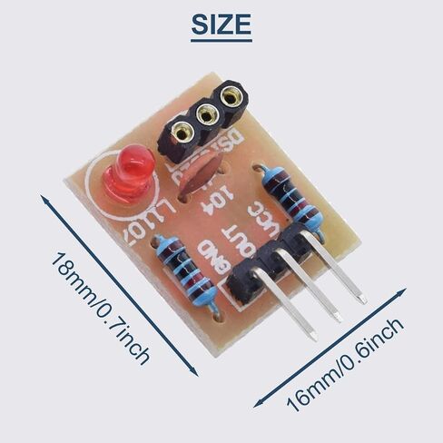 4 Pcs Laser Receiver Sensor Module Non-Modulator Tube Laser Detection Module for Arduino with 4 Pcs 5V KY-008 650nm Laser Transmitter Sensor Module, Dupont Cable in Saudi Arabia