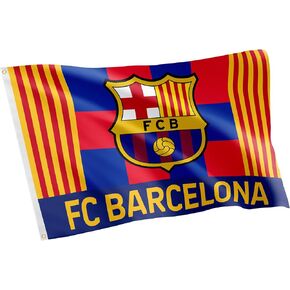 Desert Cactus FC Barcelona Flag Barça Barca Football Futbol Soccer 100% Polyester Indoor Outdoor 3x5 feet Baner (Flag G)