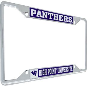 Desert Cactus High Point University HPU Panthers Metal License Plate Frame for Front or Back of Car Officially Licensed (Mascot)