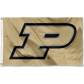Purdue Boilermakers Gold Motion P Flag