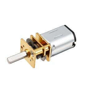 uxcell Micro Speed Reduction Motor DC 3V 25RPM with Full Metal Gearbox 0.15A Electric Gear Box Motor with 2 Terminals for DIY RC