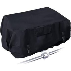 Boat Grill Cover(2 pack),D23*W15*H15, Marine BBQ Grill Cover, High Density Waterproof, Magma Boat Grill Cover (Cover only) Black