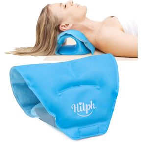 Hilph Gel Ice Pack for for Neck Stretchers, Reusable Hot Cold Pack Wrap for Cervical Traction Pillow, Multifunction Hot Cold Compress for Pillow, Neck, Knee, Back, Swelling, Bruises, Sprains