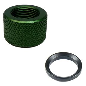 FSI Thread Protector 5/8x24 0.59 inch Long with Crush Washer (Green)