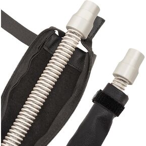 6.3ft Tube Hose Cover Compatible with ResMed ClimatelineAir AirSense 10&11 Tubing, Leather Tubing Cover with Full Length Zipper Prevent Rainouts Soft Fabric Wrap, No Condensation Insulated Tube Covers