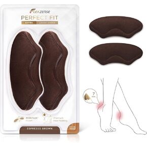 Premium Liners for Extra Loose Shoes | Reduce The Spaces Inside Extra Loose Shoes | 7 mm Thick | 1 Pair (Espresso Brown)