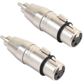 محول REXUS XLR أنثى إلى RCA ذكر (حزمة من 2) موصل كابل توصيل XLR إلى RCA محول الجنس (X2R_XFRM*2) in Kuwait