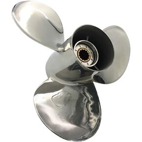 Boat Propeller 11 3/4x15 Fit for Suzuki Outboard DF35-60HP 4 Stroke 3 Blades Stainless Steel Prop SS 13 Tooth Propel RH OEM NO: 99105-00500-15P 11.75x15