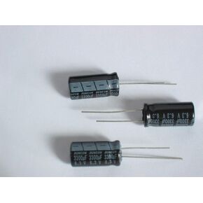 New 10PCS 3300uf 6.3v 6.3v3300uf 10 * 25mm 10X25mm 105° Radial Electrolytic Capacitor