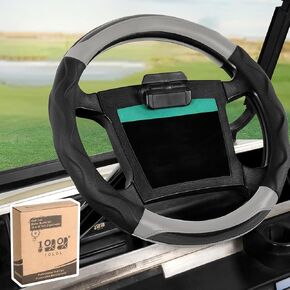 10L0L Golf Cart Steering Wheel Cover for Yamaha G29 and Club Car DS Precedent, 14" Easy to Install and Feels Good in Handling